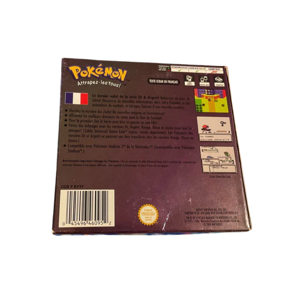 Jeu Gameboy Color - Pokemon Cristal (FR vers.)